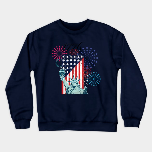 1776 - Independence Crewneck Sweatshirt by Shapetrix